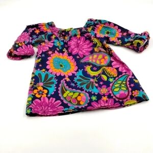 Lydia Jane Baby Girl Toddler Groovy Retro Floral Lined Dress Size 18m